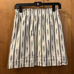 🐻Size 0 - J. Crew - White and Black Stripe Mini Skirt